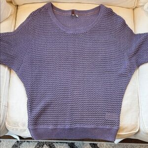 Kut from the Cloth purple metallic sweater, med